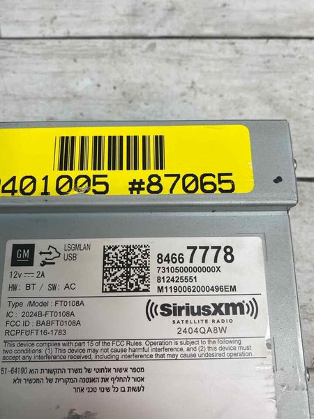 Chevrolet Equinox radio am fm 2019 radio receiver OEM assy 84667778