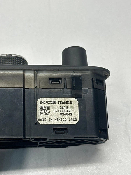 2019 CHEVROLET EQUINOX DASH SWITCH HEADLIGHT CONTROL SWITCH ASSY OEM 84192536