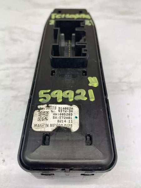 18 19 20 21 22 GMC TERRAIN INTERRUPTOR MAESTRO DE VENTANA Y PUERTA CONJUNTO DEL CONDUCTOR OEM 84139693