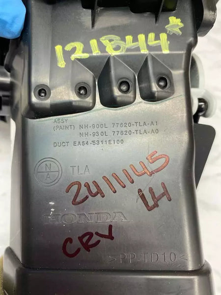 17 18 19 20 21 22 23 HONDA CRV VENTILACIÓN DE AIRE ACONDICIONADO HVAC CALEFACCIÓN TABLERO EXTERIOR LADO IZQUIERDO OEM 77620TLAA0