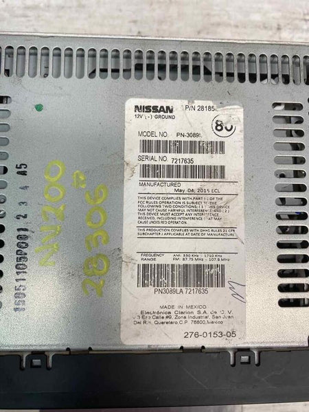 Nissan NV 200 radio am fm 13 to 16 receiver equipment CD MP3 assy OEM 28185ZW80D