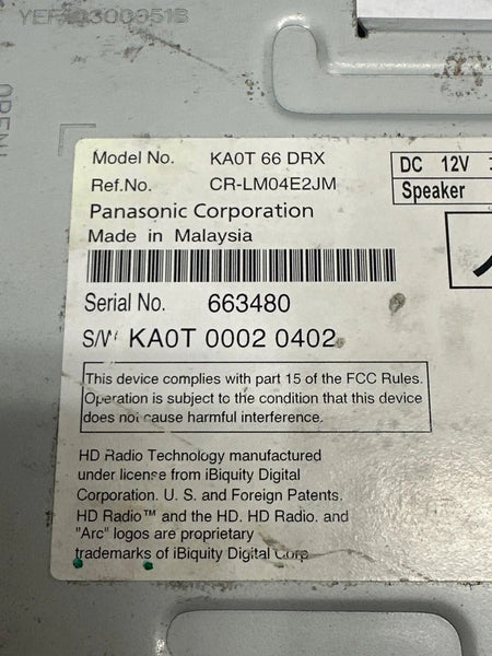 2016 TO 2018 MAZDA CX-5 RADIO AM FM SATELLITE TUNER UNIT ASSEMBLY OEM KA0T66DRX