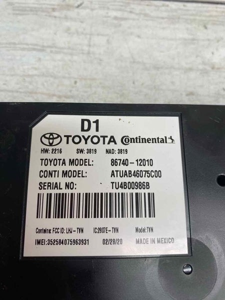 Toyota Corolla transceiver telematics control module 2020 to 2022 OEM 8674012010