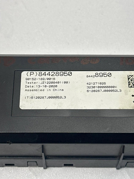 20 TO 22 CHEVROLET COLORADO CLIMATE CONTROL MODULE MANUAL CONTROL OEM 84428950