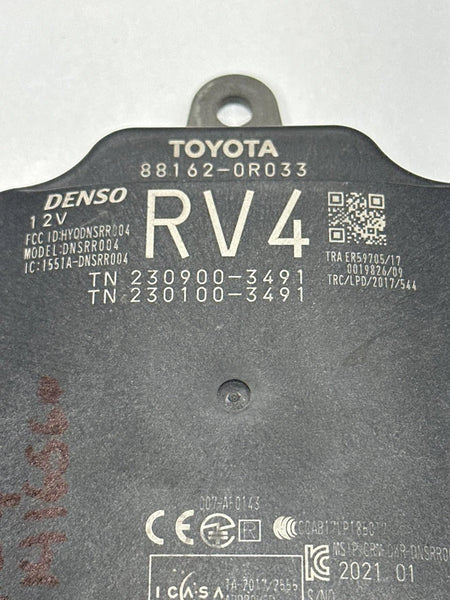 2019 TO 2024 TOYOTA RAV-4 BLIND SPOT ALERT REAR LEFT SIDE ASSY OEM 881620R033