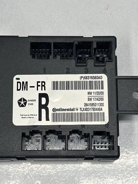 2020 DODGE GRAND CHEROKEE DOOR CONTROL MODULE FRONT LEFT SIDE OEM 2841585011300