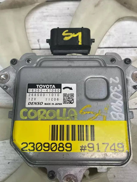Motor de refrigeração elétrico Toyota Corolla 19 23 2.0L Motor do ventilador e lâminas 1336347060