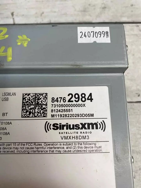 2020 2022 CHEVROLET BLAZER RADIO AM FM RADIO RECEIVER AM FM ASSY OEM 84762984