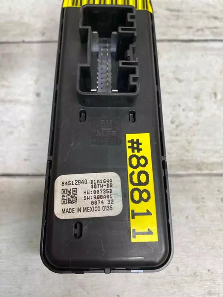 Chevrolet Traverse master switch 2018 to 2022 front driver side OEM 84512940