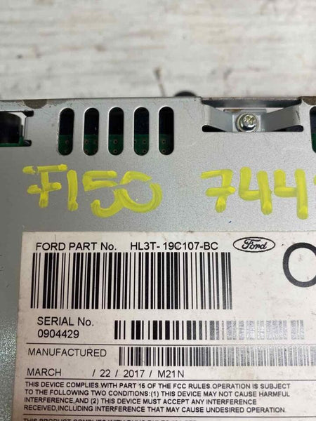 17 18 FORD PICKUP F150 RADIO RECEIVER SATELLITE RADIO AM FM CD MP3 HL3T19C107BC
