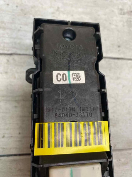 Toyota Camry master switch 2018 to 2023 front left driver side OEM 8404033170