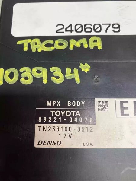 Toyota Tacoma body control 19 21 bcm mpx multi network control OEM 8922104070