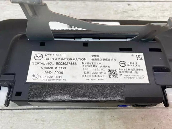 20 21 22 23 MAZDA CX30 RADIO AM FM DISPLAY SCREEN CROSS W/O TRAFIC ALERT OEM DFR5611J0