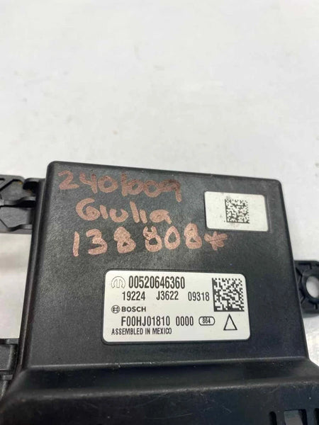 2020 ALFA ROMEO GIULIA PARK ASSIST CONTROL MODULE UNIT ASSY OEM 00520646360