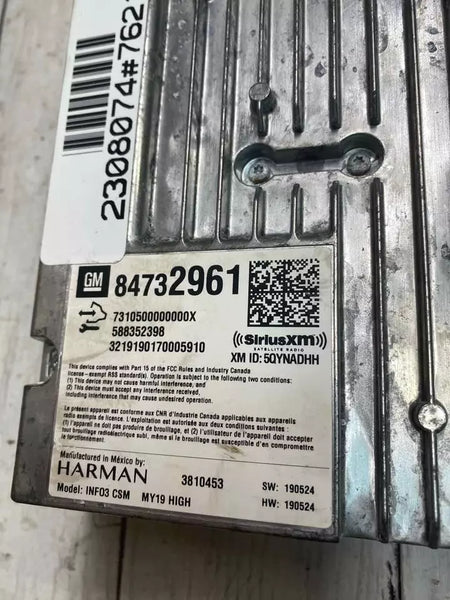 Chevrolet Equinox radio am fm from 2019 to 2021 radio receiver assy OEM 84732961
