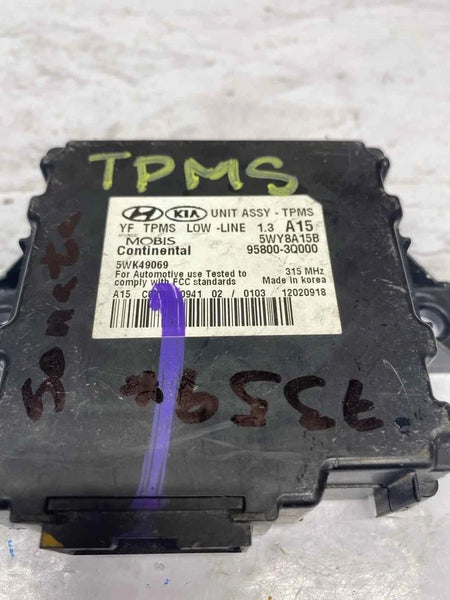 HYUNDAI SONATA SUSPENSION CONTROL 11 13 TPMS MODULE UNIT 2.4L VIN C 958003Q000