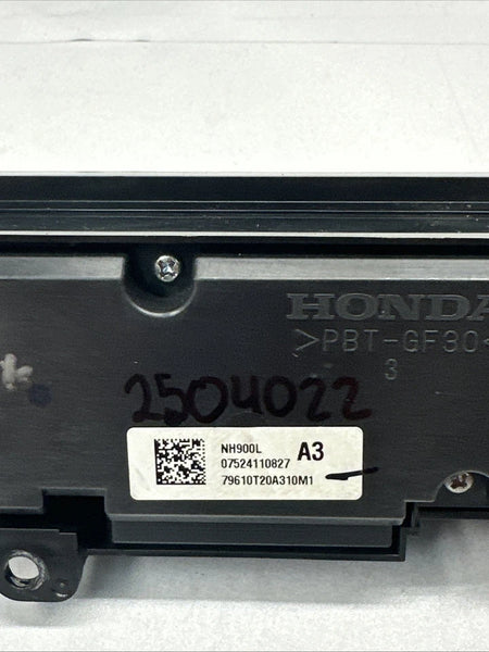 2024 HONDA CIVIC CLIMATE CONTROL AC PANEL DUAL ZONE SEDAN TOURING 34440T20A01ZB