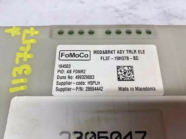 18 19 20 FORD F-150 CONTROL DE REMOLQUE MÓDULO DE CONTROL DE REMOLQUE CONJUNTO OEM FL3T19H378BD