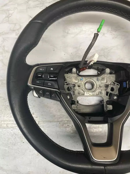 2018 TO 2022 HONDA ACCORD STEERING WHEEL LEATHER BLACK ASSY OEM 78501TVAA10ZA