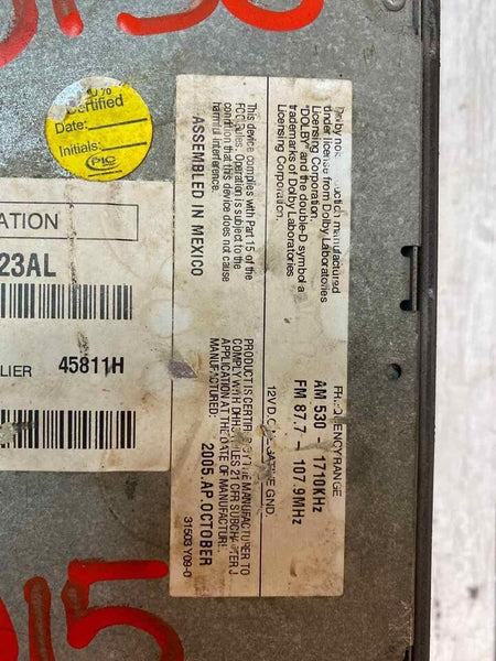 Dodge Ram rádio am fm 2004 a 2010 conjunto receptor de rádio OEM 05091523AL