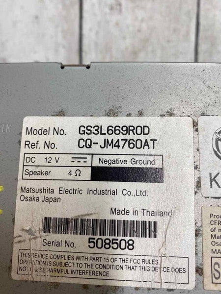 Mazda 6 Radio am fm 2009 radio tunner & receiver no navigation OEM GS3L669R0D