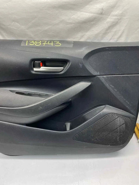 2017 TO 2019 TOYOTA COROLLA DOOR PANEL TRIM FRONT LEFT SIDE OEM 67612X1709 BLACK SEDAN