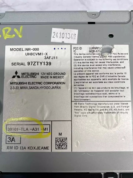 18 19 20 21 22 HONDA CRV RADIO AM FM RECEPTOR DE RADIO MERCADO DE EE. UU. EX OEM 39101TLAA31