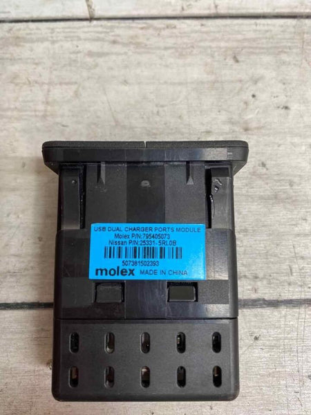 Nissan Kicks USB dual port 2018 charger adapter module OEM 253315RL0B