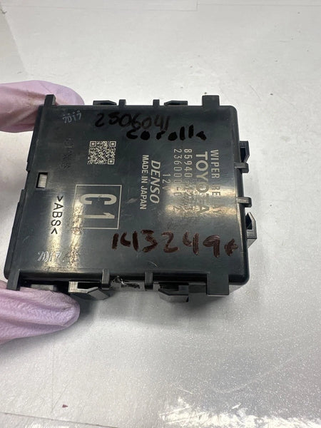 2021 TOYOTA COROLLA WIPER RELAY CONTROL MODULE UNIT ASSEMBLY OEM 8594012230