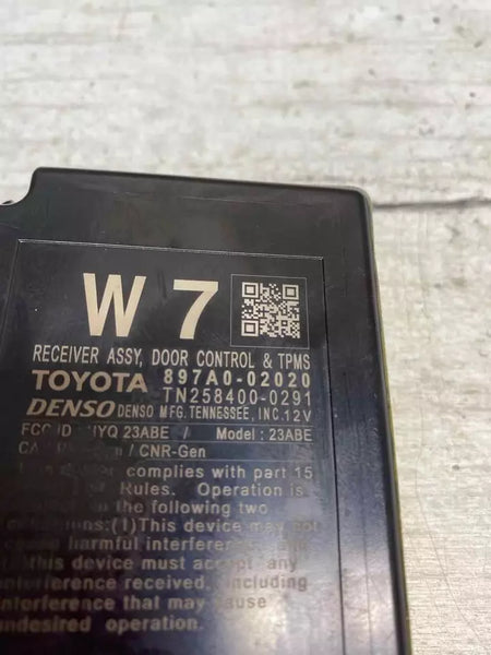 Toyota Corolla tire pressure control module 2020 tpms unit OEM 897A002020