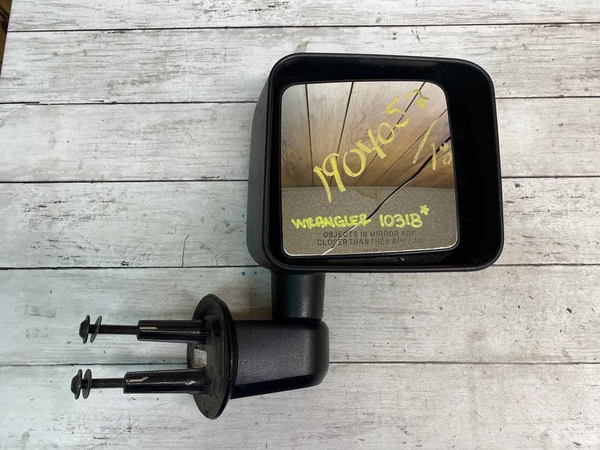 DOOR MIRROR JEEP WRANGLER 11 18 RH RIGHT BLACK TEXTURED MANUAL VIN W 68081250AA