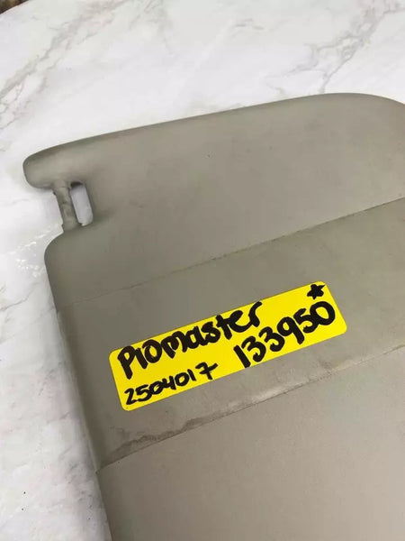 2015 TO 2020 DODGE RAM VAN PROMASTER CITY SUN VISOR RIGHT SIDE OEM GRAY 6DF99LDMAA