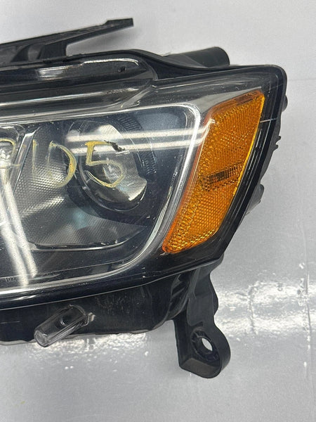 2017 TO 2022 JEEP GRAND CHEROKEE HEADLIGHT LEFT SIDE HALOGEN CHROME BEZEL 68289235AE