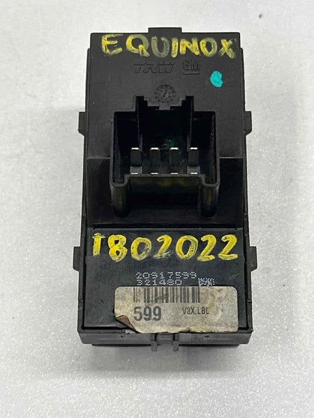 2010 TO 2017 CHEVY EQUINOX MASTER SWITCH FRONT DRIVER SIDE DOOR OEM 20917599