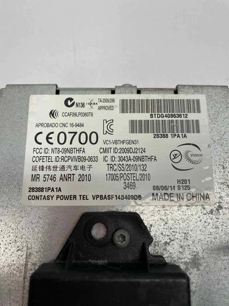 2015 NISSAN NV200 BLUETOOTH CONTROL COMMUNICATION MODULE ASSY OEM 283881PA1A