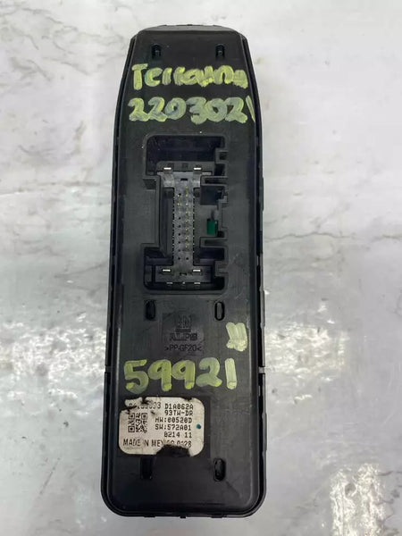 18 19 20 21 22 GMC TERRAIN INTERRUPTOR MAESTRO DE VENTANA Y PUERTA CONJUNTO DEL CONDUCTOR OEM 84139693