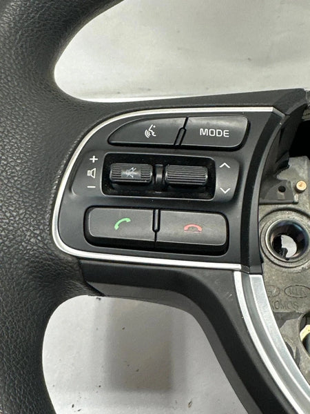 2016 TO 2019 KIA OPTIMA STEERING WHEEL BLACK LEATHER NO BYBRID NO HEAT OEM 56120D4100WK