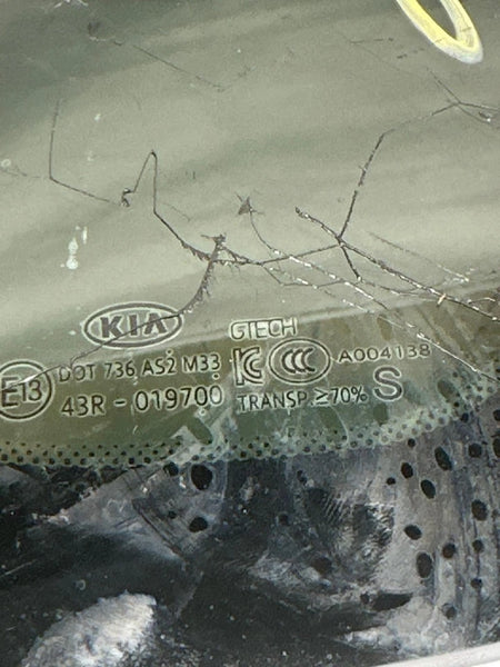 2016 TO 20 KIA OPTIMA QUARTER GLASS WINDOW REAR RIGHT SIDE OEM 87820D5000 US BUILT