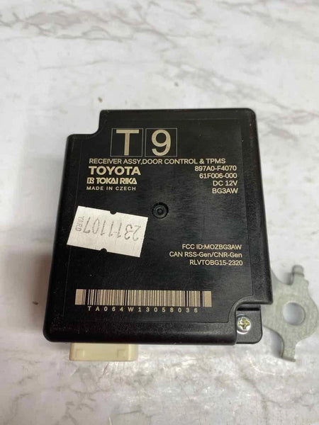 2018 TO 2022 TOYOTA CHR TIRE PRESSURE MONITOR SYSTEM TPMS MODULE OEM 897A0F4070