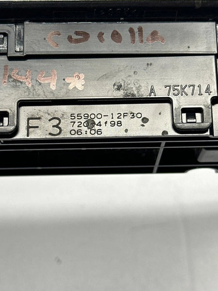 2019 TO 2023 TOYOTA COROLLA CLIMATE CONTROL HVAC AC PANEL ASSY OEM 55900012F30 SEDAN