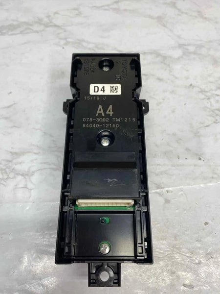 2020 TO 2022 TOYOTA COROLLA MASTER SWITCH FRONT DRIVER SIDE DOOR SEDAN OEM 8404012150