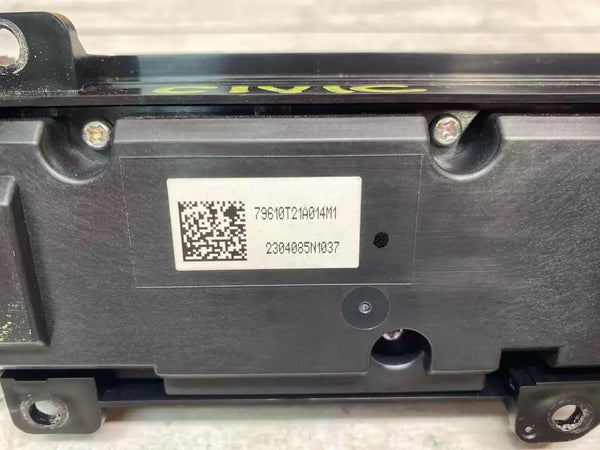 22 23 HONDA CIVIC CONTROLE DE CLIMATIZAÇÃO HVAC AC AQUECEDOR PAINEL DE CONTROLE OEM 79610T21A01