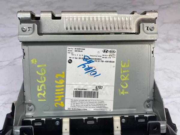RECEPTOR DE RADIO AM FM CON PANTALLA KIA FORTE 19 20 21 SED US OEM 96160M7070WK VER FOTOS