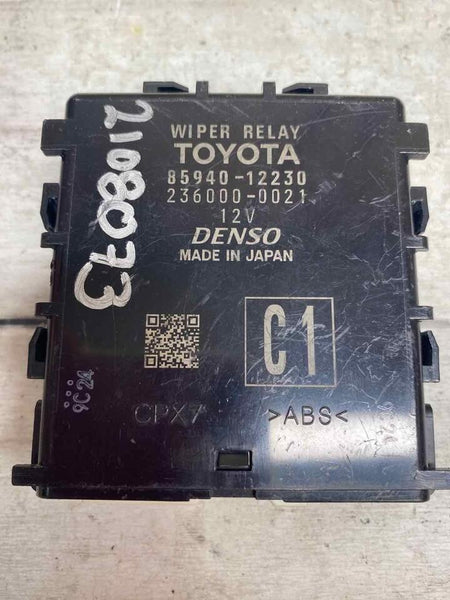 2020 TOYOTA COROLLA WINDSHIELD FRONT WIPER RELAY CONTROL MODULE OEM 8594012230