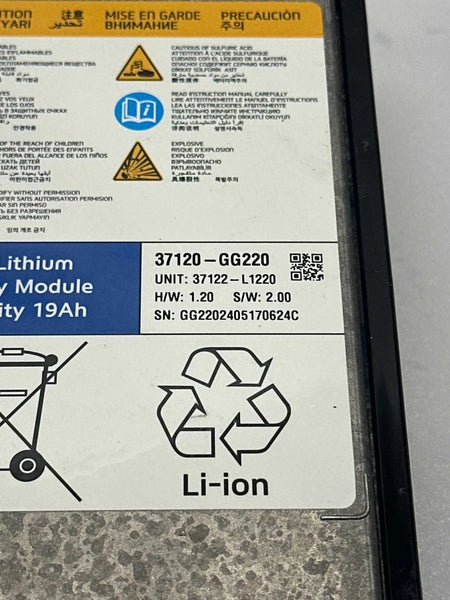 2025 KIA K4 LITHIUM BATTERY CONTROL COMPUTER MODULE UNIT 19V ASSY OEM 37120GG220