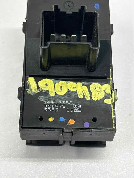 2010 TO 2017 GMC TERRAIN MASTER SWITCH FRONT DRIVER SIDE DOOR ASSY OEM 20917598