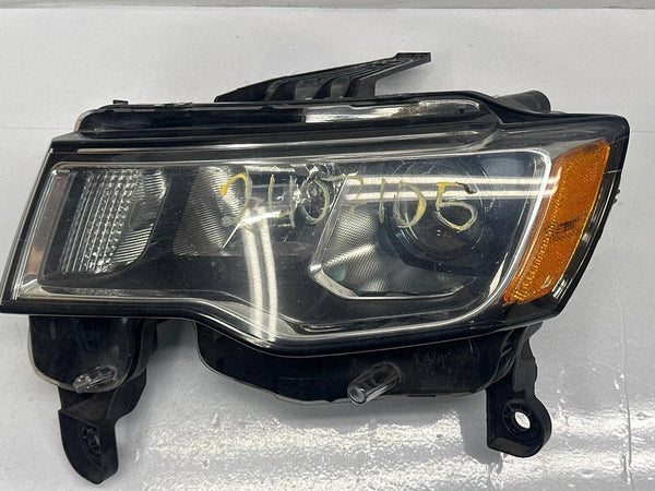 2017 TO 2022 JEEP GRAND CHEROKEE HEADLIGHT LEFT SIDE HALOGEN CHROME BEZEL 68289235AE