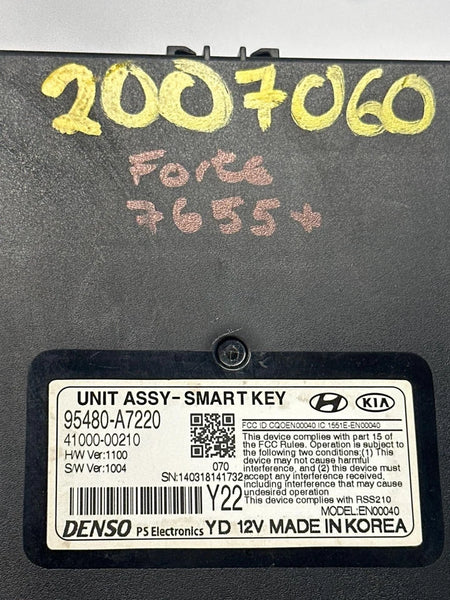 2014 TO 16 KIA FORTE KEYLESS ENTRY CONTROL MODULE UNIT OEM 95480A7220 COUPE MODEL