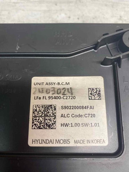 Hyundai Sonata body control module 18 to 19 BCM unit assy OEM 95400C2720