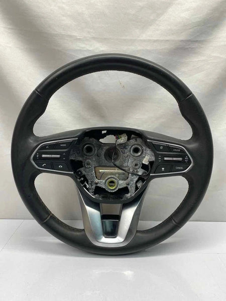 2017 TO 2019 HYUNDAI SANTA FE STEERING WHEEL XL OEM 561102WAY0URY LEATHER HEATED BLACK